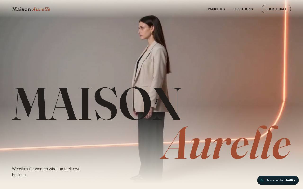 Maison Aurelle concept site